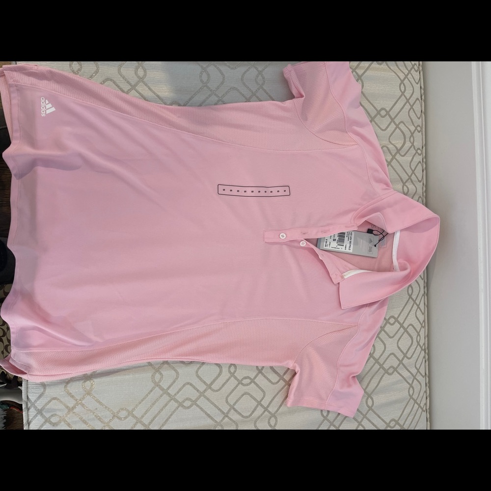 Pink Adidas Polo
